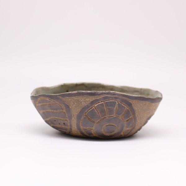 Rhapsody in Black Shallow Small Bowl, 5" to 4" Dia, 1.5" Deep