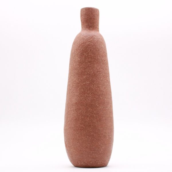 Plain Tall Clay Bottle 