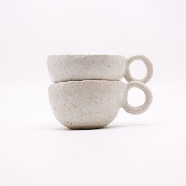 White Washed No Vice Tea Cups