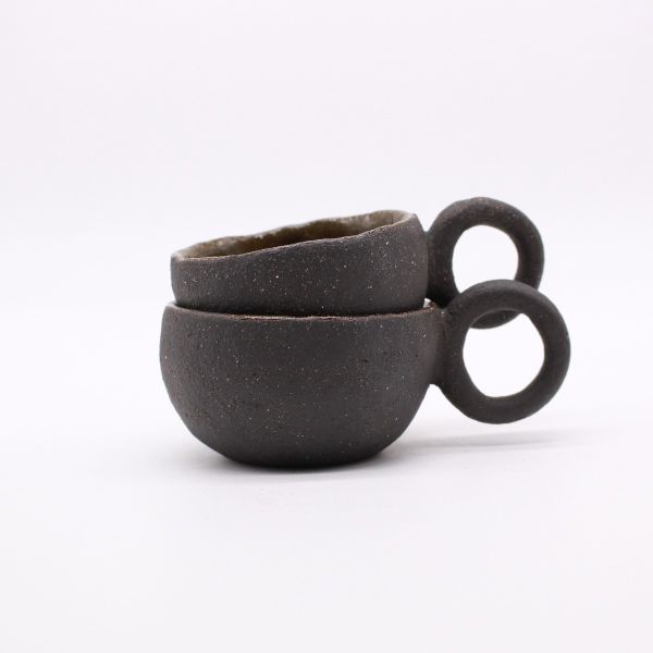 Espresso in Grass no Cuts two Cup Set