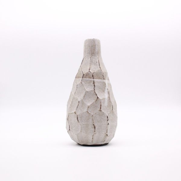 Fish Scales on Whitewashed Rusty Bottle
