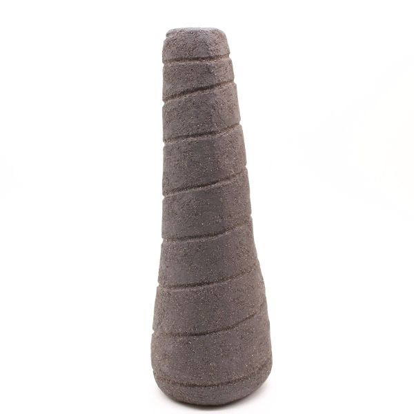 Black Bottle with curled swirls