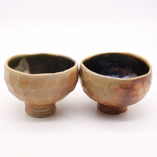 Wood Fired Beautiful Pair of Cups 1