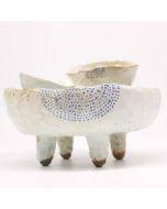 Triple Decker Rustic Dot Serveware,  7" Dia, 5" Height
