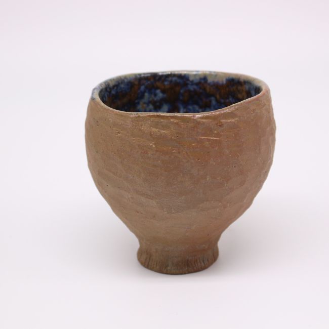 Kings Goblet with Blue & White Inner Beauty, 3.5" Dia, 4" Height 