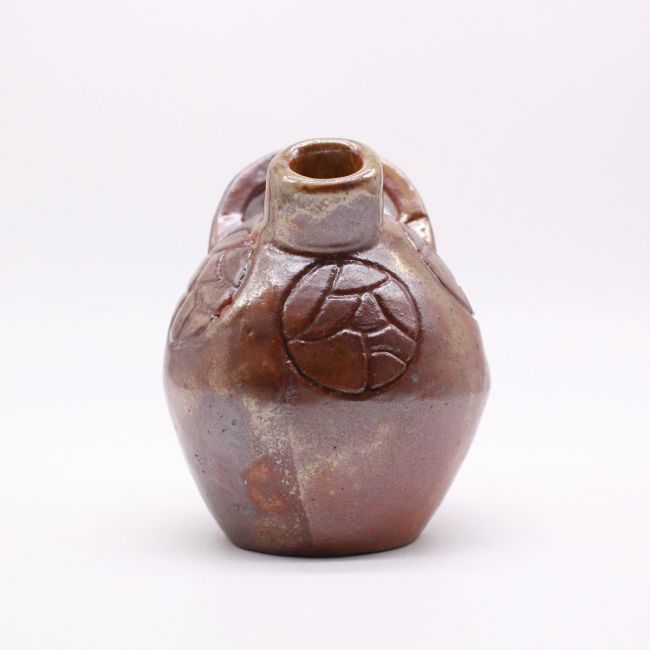 Shino Hold it Like a Bag Reflection Carvings Clay Bottle