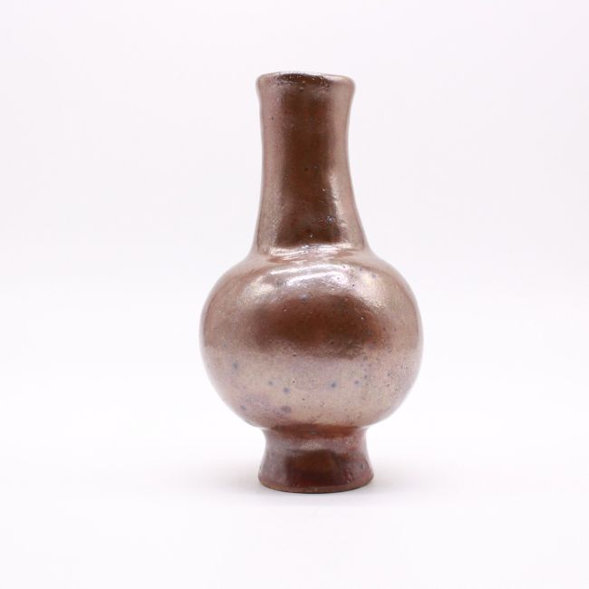 Long Neck, Pot Belly Small Clay Vase